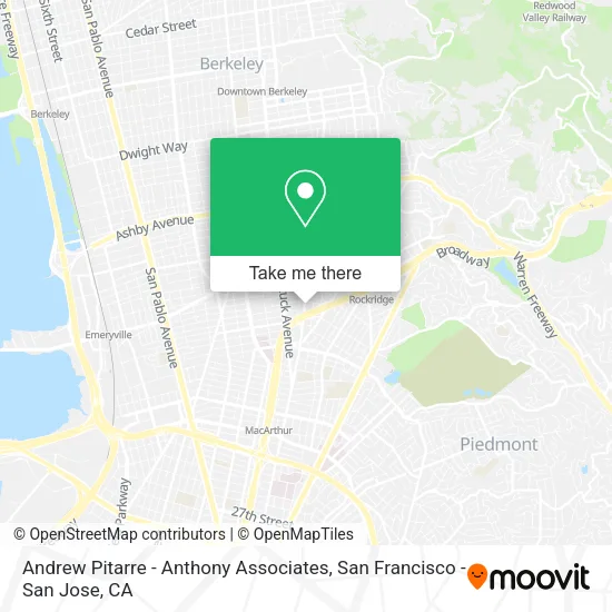 Mapa de Andrew Pitarre - Anthony Associates