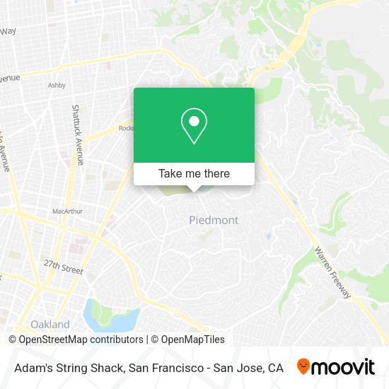 Adam's String Shack map