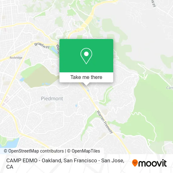 Mapa de CAMP EDMO - Oakland