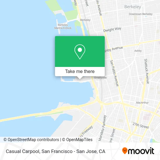 Mapa de Casual Carpool