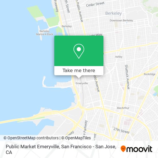 Mapa de Public Market Emeryville