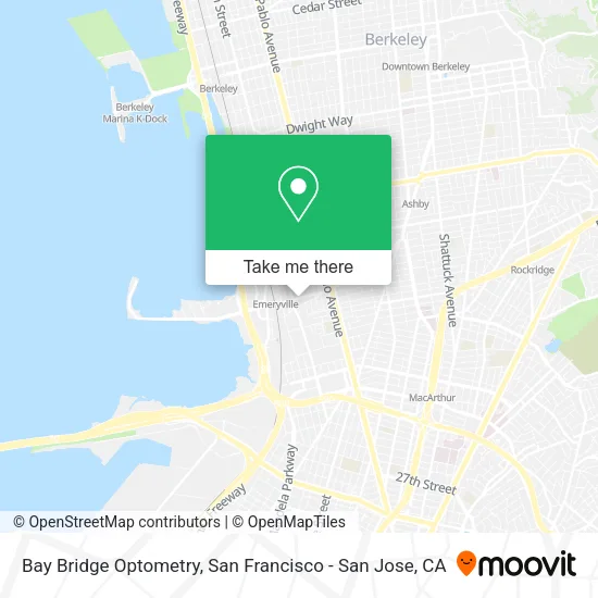 Mapa de Bay Bridge Optometry