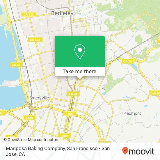 Mariposa Baking Company map