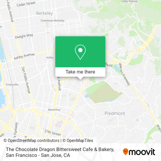 Mapa de The Chocolate Dragon Bittersweet Cafe & Bakery