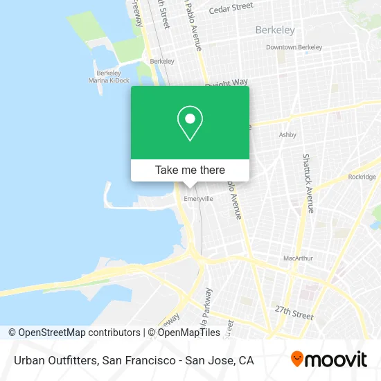 Mapa de Urban Outfitters