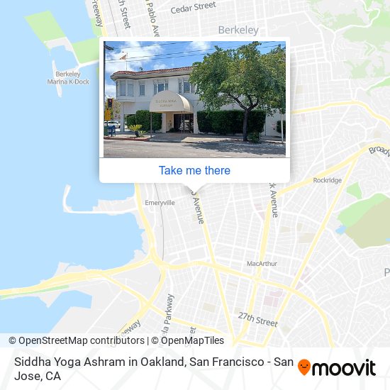 Mapa de Siddha Yoga Ashram in Oakland