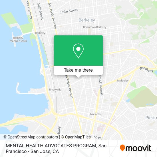 MENTAL HEALTH ADVOCATES PROGRAM map