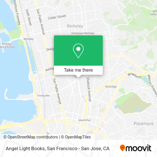 Mapa de Angel Light Books