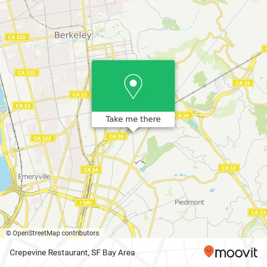 Crepevine Restaurant map