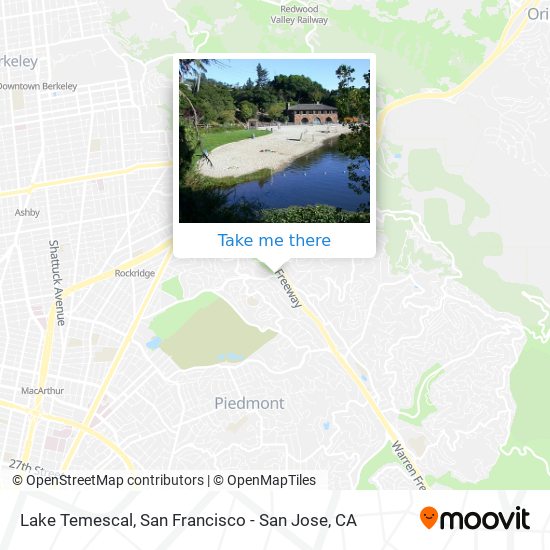 Mapa de Lake Temescal