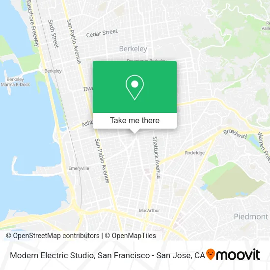 Modern Electric Studio map