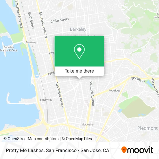 Pretty Me Lashes map