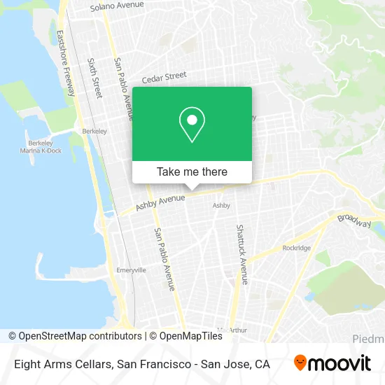 Mapa de Eight Arms Cellars