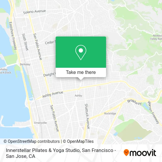 Mapa de Innerstellar Pilates & Yoga Studio