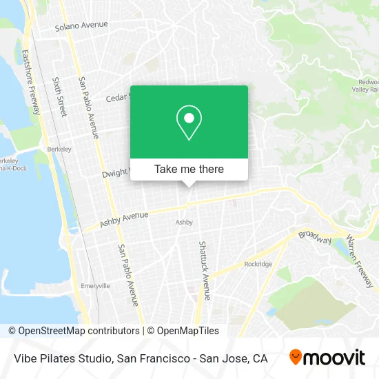 Mapa de Vibe Pilates Studio
