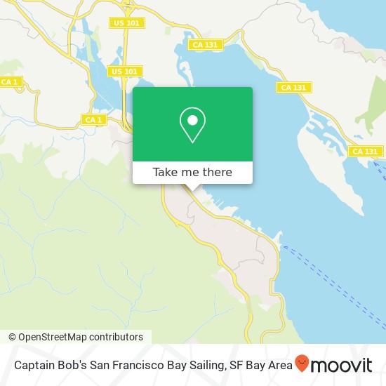 Mapa de Captain Bob's San Francisco Bay Sailing