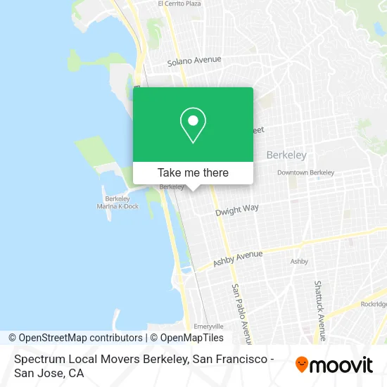 Spectrum Local Movers Berkeley map