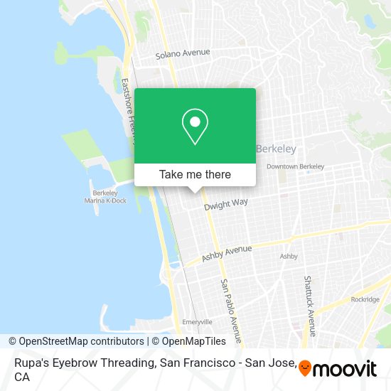 Rupa's Eyebrow Threading map