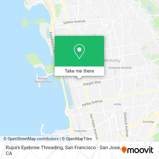Rupa's Eyebrow Threading map