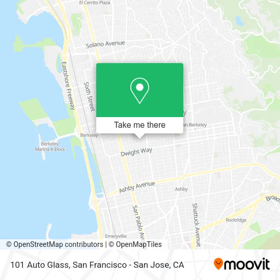 Mapa de 101 Auto Glass