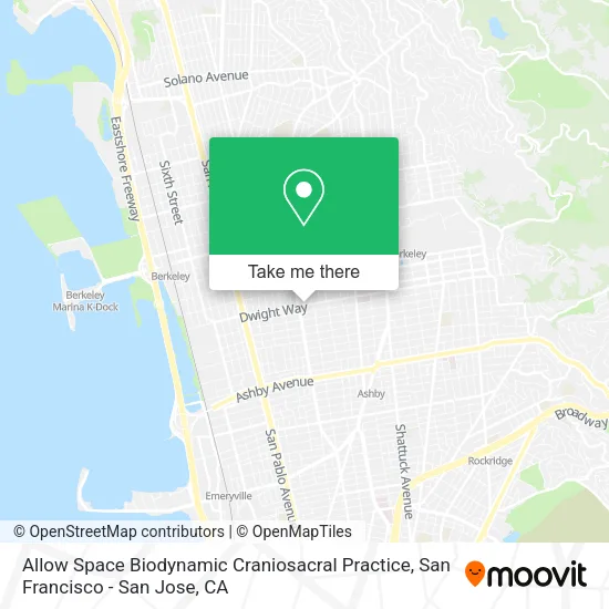 Allow Space Biodynamic Craniosacral Practice map