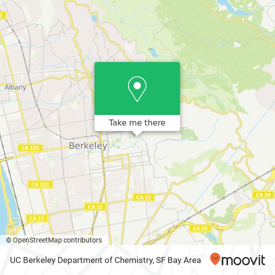 UC Berkeley Department of Chemistry map