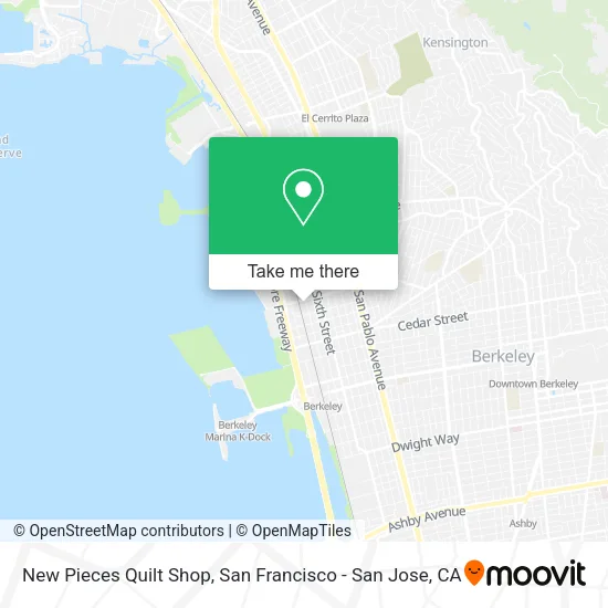 Mapa de New Pieces Quilt Shop