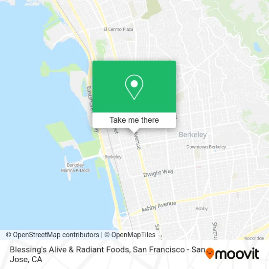 Mapa de Blessing's Alive & Radiant Foods