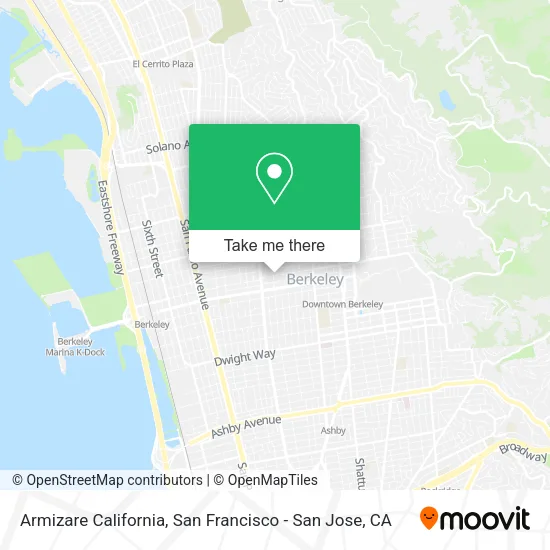 Mapa de Armizare California