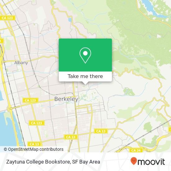 Mapa de Zaytuna College Bookstore