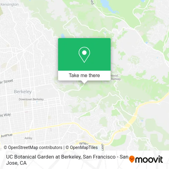 Mapa de UC Botanical Garden at Berkeley