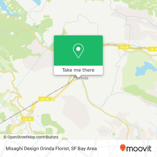 Mapa de Misaghi Design Orinda Florist