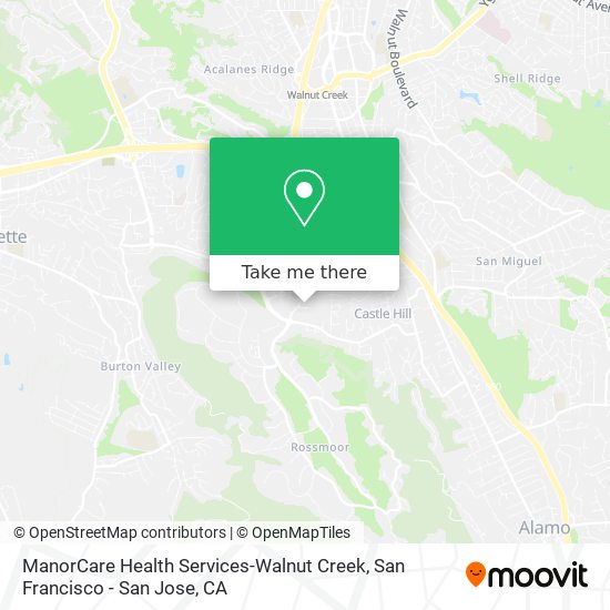 Mapa de ManorCare Health Services-Walnut Creek