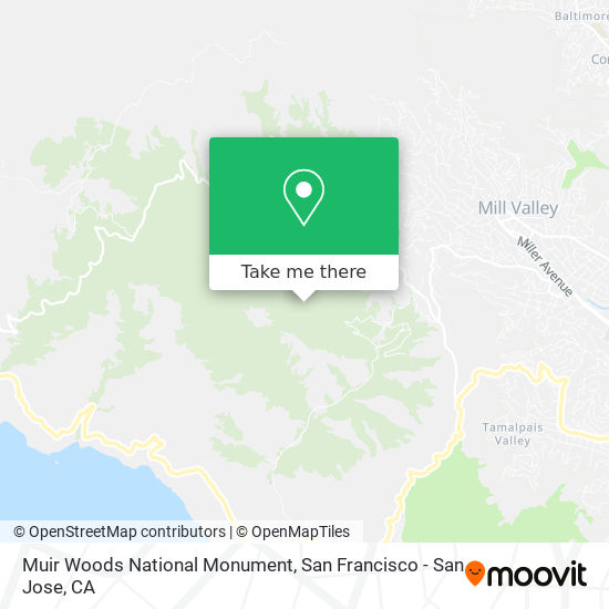 Mapa de Muir Woods National Monument