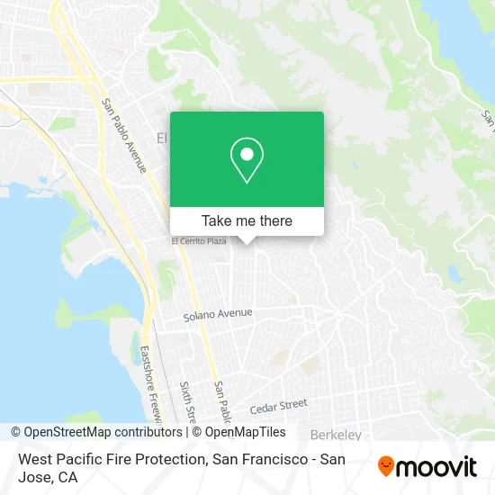 West Pacific Fire Protection map