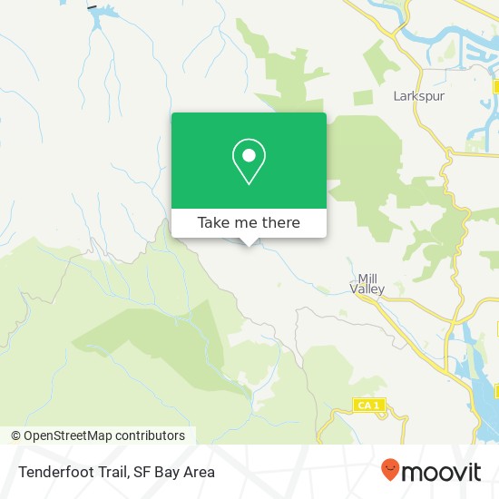 Mapa de Tenderfoot Trail