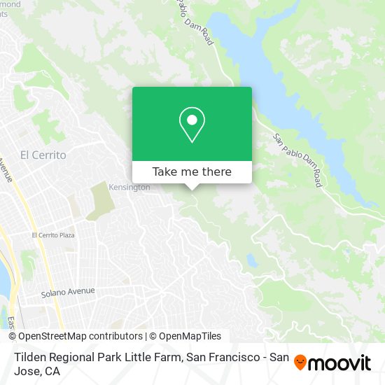 Tilden Regional Park Little Farm map