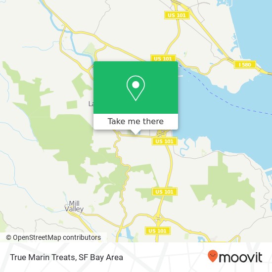 True Marin Treats map