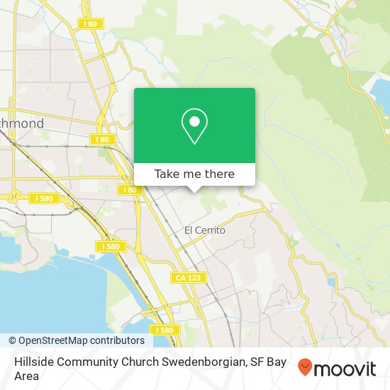 Mapa de Hillside Community Church Swedenborgian