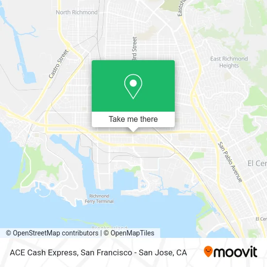 ACE Cash Express map