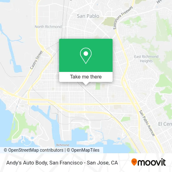 Mapa de Andy's Auto Body