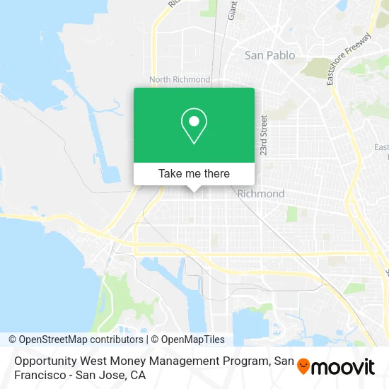 Mapa de Opportunity West Money Management Program