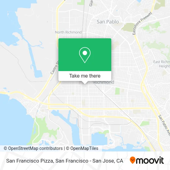 Mapa de San Francisco Pizza