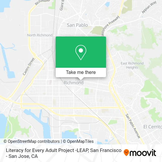 Literacy for Every Adult Project -LEAP map