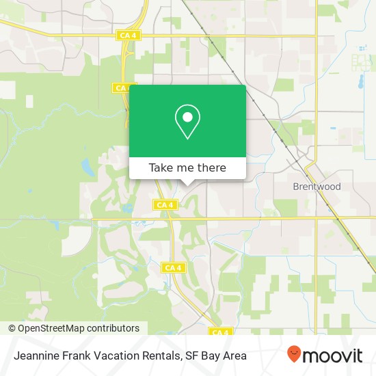 Jeannine Frank Vacation Rentals map