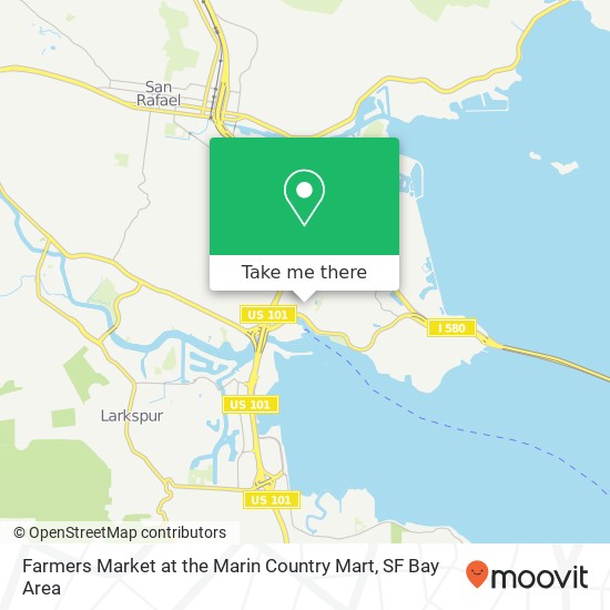 Mapa de Farmers Market at the Marin Country Mart