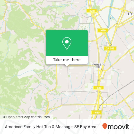 American Family Hot Tub & Massage map