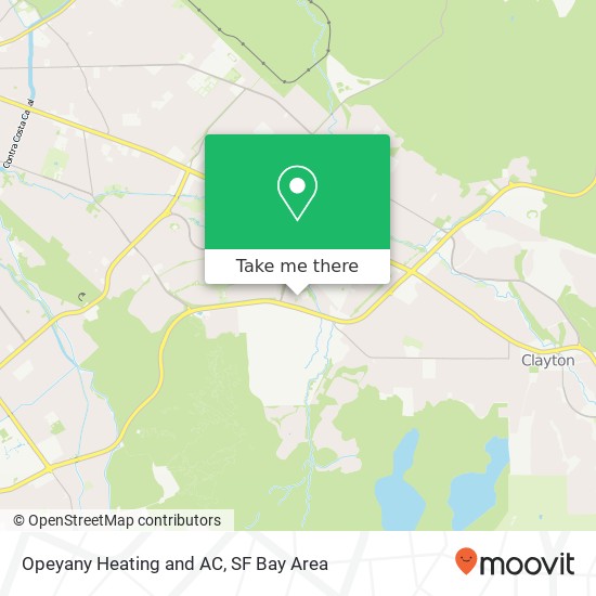 Mapa de Opeyany Heating and AC