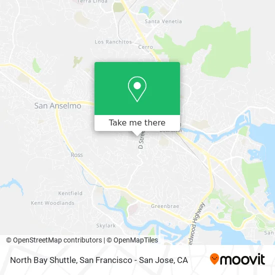 North Bay Shuttle map