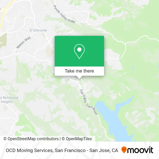 OCD Moving Services map